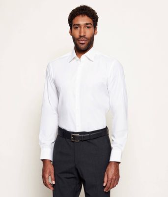 Koszula męska z klasycznym kołnierzykiem BOSS BLACK ze sklepu: Gomez Fashion Store w kategorii: Koszule męskie - zdjęcie 874714-BD9-10338_BB235M000162100