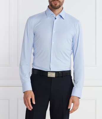 Koszula męska z klasycznym kołnierzykiem BOSS BLACK ze sklepu: Gomez Fashion Store w kategorii: Koszule męskie - zdjęcie 874714-BD9-10338_BB235M000164450