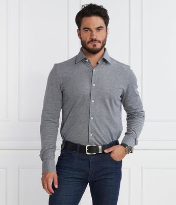 Koszula męska na wiosnę BOSS BLACK ze sklepu: Gomez Fashion Store w kategorii: Koszule męskie - zdjęcie 874714-BD9-10338_BB235M000189404