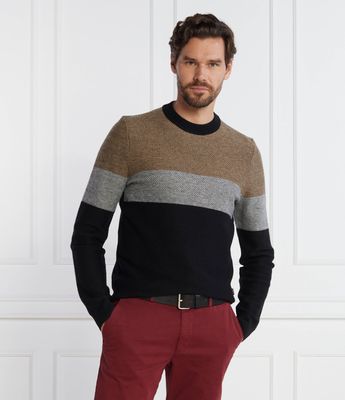 Sweter męski na zimę BOSS BLACK ze sklepu: Gomez Fashion Store w kategorii: Swetry męskie - zdjęcie 874714-BD9-10338_BB235M000248001