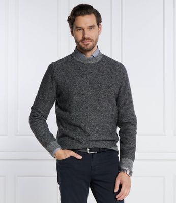 Sweter męski wiosenny BOSS BLACK ze sklepu: Gomez Fashion Store w kategorii: Swetry męskie - zdjęcie 874714-BD9-10338_BB235M000248002