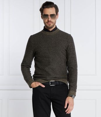 BOSS BLACK - Sweter męski na wiosnę ze sklepu: Gomez Fashion Store w kategorii: Swetry męskie - zdjęcie 874714-BD9-10338_BB235M000248261