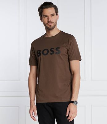 T-shirt męski młodzieżowy na wiosnę BOSS BLACK ze sklepu: Gomez Fashion Store w kategorii: T-shirty męskie - zdjęcie 874714-BD9-10338_BB235M000290361