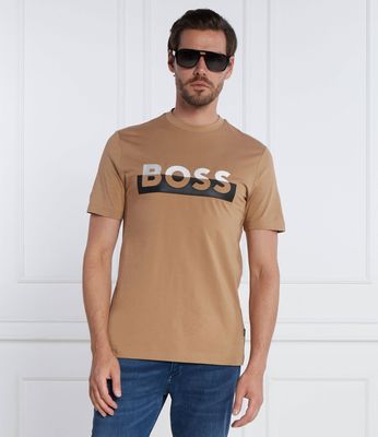 T-shirt męski wiosenny BOSS BLACK ze sklepu: Gomez Fashion Store w kategorii: T-shirty męskie - zdjęcie 874714-BD9-10338_BB235M000237260