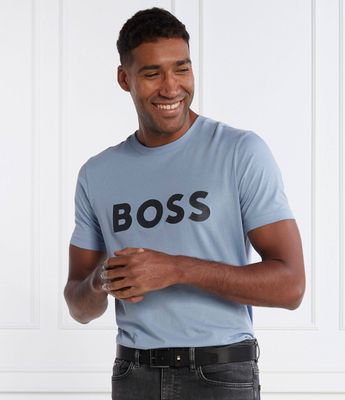 BOSS GREEN - T-shirt męski na wiosnę młodzieżowy ze sklepu: Gomez Fashion Store w kategorii: T-shirty męskie - zdjęcie 874714-BD9-10338_BG235M000071498