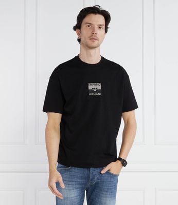 T-shirt męski na wiosnę młodzieżowy Emporio Armani ze sklepu: Gomez Fashion Store w kategorii: T-shirty męskie - zdjęcie 874714-BD9-10338_EA235M000069996