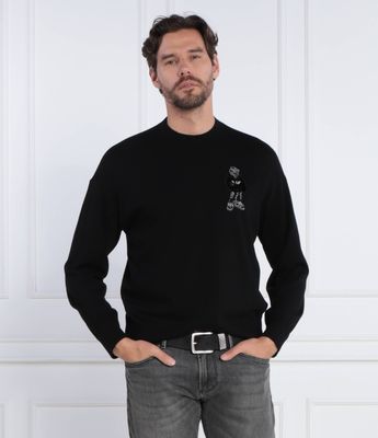 Sweter męski na zimę Emporio Armani ze sklepu: Gomez Fashion Store w kategorii: Swetry męskie - zdjęcie 874714-BD9-10338_EA235M000094996