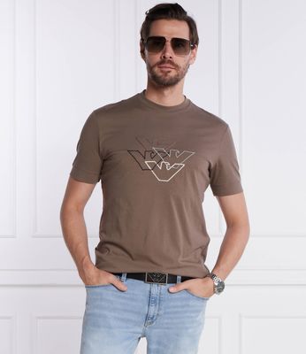 T-shirt męski na wiosnę Emporio Armani ze sklepu: Gomez Fashion Store w kategorii: T-shirty męskie - zdjęcie 874714-BD9-10338_EA235M000100L69