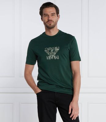 Emporio Armani - T-shirt męski młodzieżowy ze sklepu: Gomez Fashion Store w kategorii: T-shirty męskie - zdjęcie 874714-BD9-10338_EA235M000100L72