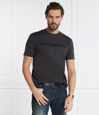 T-shirt męski w stylu młodzieżowym Emporio Armani ze sklepu: Gomez Fashion Store w kategorii: T-shirty męskie - zdjęcie 874714-BD9-10338_EA235M000104L61