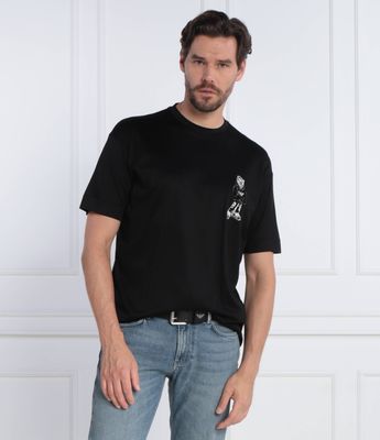 T-shirt męski casual Emporio Armani ze sklepu: Gomez Fashion Store w kategorii: T-shirty męskie - zdjęcie 874714-BD9-10338_EA235M000105996