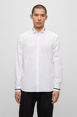 Koszula męska wiosenna HUGO ze sklepu: Gomez Fashion Store w kategorii: Koszule męskie - zdjęcie 874714-BD9-10338_BU235M000129199
