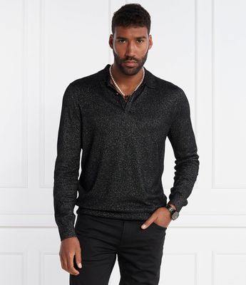 Sweter męski casual HUGO ze sklepu: Gomez Fashion Store w kategorii: Swetry męskie - zdjęcie 874714-BD9-10338_BU235M000274001