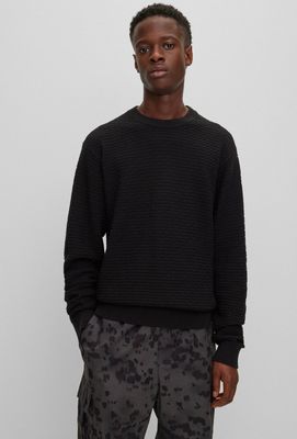 Sweter męski casual HUGO ze sklepu: Gomez Fashion Store w kategorii: Swetry męskie - zdjęcie 874714-BD9-10338_BU235M000277001