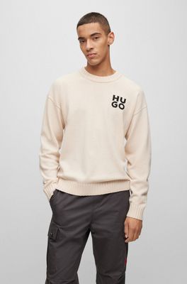 Sweter męski na zimę HUGO ze sklepu: Gomez Fashion Store w kategorii: Swetry męskie - zdjęcie 874714-BD9-10338_BU235M000278275
