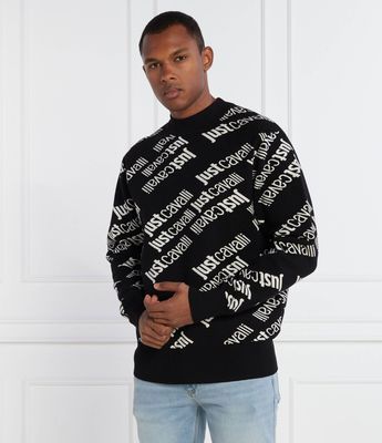 Just Cavalli - Sweter męski ze sklepu: Gomez Fashion Store w kategorii: Swetry męskie - zdjęcie 874714-BD9-10338_CA235M000038021