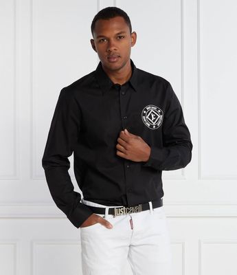 Koszula męska jesienna Just Cavalli ze sklepu: Gomez Fashion Store w kategorii: Koszule męskie - zdjęcie 874714-BD9-10338_CA235M000043899