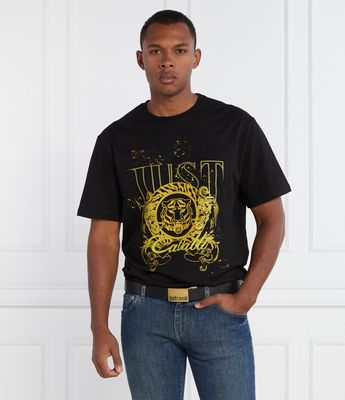 Just Cavalli - T-shirt męski młodzieżowy ze sklepu: Gomez Fashion Store w kategorii: T-shirty męskie - zdjęcie 874714-BD9-10338_CA235M000059009
