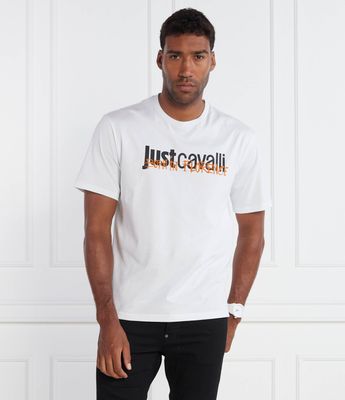 T-shirt męski na wiosnę Just Cavalli ze sklepu: Gomez Fashion Store w kategorii: T-shirty męskie - zdjęcie 874714-BD9-10338_CA235M000060005