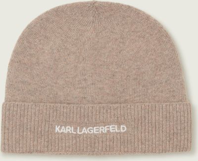 Czapka zimowa damska Karl Lagerfeld ze sklepu: Gomez Fashion Store w kategorii: Czapki zimowe damskie - zdjęcie 874714-BD9-10338_KL234W000081C01