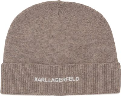 Czapka zimowa damska Karl Lagerfeld ze sklepu: Gomez Fashion Store w kategorii: Czapki zimowe damskie - zdjęcie 874714-BD9-10338_KL234W000081C01