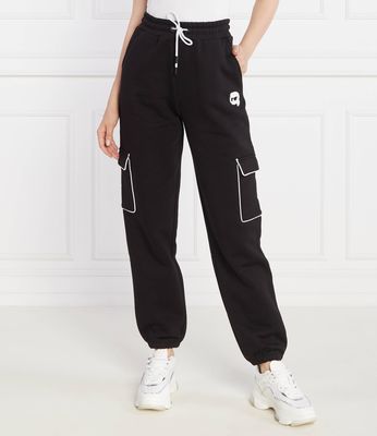 Spodnie damskie jesienne Karl Lagerfeld ze sklepu: Gomez Fashion Store w kategorii: Spodnie damskie - zdjęcie 874714-BD9-10338_KL234W000108666