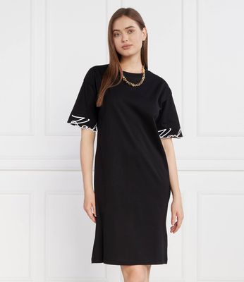 Karl Lagerfeld - Sukienka prosta ze sklepu: Gomez Fashion Store w kategorii: Sukienki - zdjęcie 874714-BD9-10338_KL234W000112666