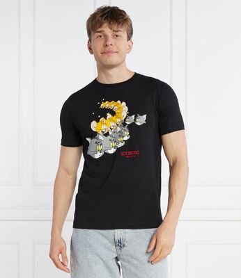T-shirt męski młodzieżowy Iceberg ze sklepu: Gomez Fashion Store w kategorii: T-shirty męskie - zdjęcie 874714-BD9-10338_II235M000019900