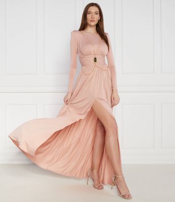 Elisabetta Franchi - Sukienka na wiosnę ze sklepu: Gomez Fashion Store w kategorii: Sukienki - zdjęcie 874714-BD9-10338_EF234W000004181