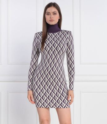Elisabetta Franchi - Sukienka dopasowana ze sklepu: Gomez Fashion Store w kategorii: Sukienki - zdjęcie 874714-BD9-10338_EF234W000023621