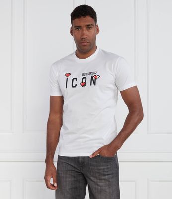 Dsquared2 - T-shirt męski ze sklepu: Gomez Fashion Store w kategorii: T-shirty męskie - zdjęcie 874714-BD9-10338_DQ234M000052100