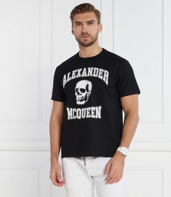 T-shirt męski na wiosnę Alexander McQueen ze sklepu: Gomez Fashion Store w kategorii: T-shirty męskie - zdjęcie 874714-BD9-10338_AQ235M000012121