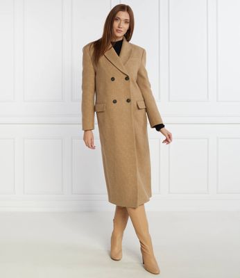 Płaszcz damski jesienny Pinko ze sklepu: Gomez Fashion Store w kategorii: Płaszcze damskie - zdjęcie 874714-BD9-10338_PI234W000052A13