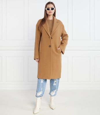 Płaszcz damski jesienny Pinko ze sklepu: Gomez Fashion Store w kategorii: Płaszcze damskie - zdjęcie 874714-BD9-10338_PI234W000054A13