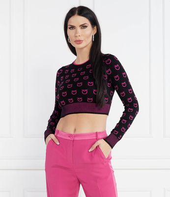 Sweter damski Pinko ze sklepu: Gomez Fashion Store w kategorii: Swetry damskie - zdjęcie 874714-BD9-10338_PI234W000060211