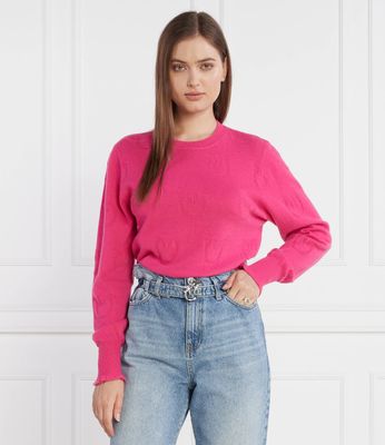 Sweter damski casual Pinko ze sklepu: Gomez Fashion Store w kategorii: Swetry damskie - zdjęcie 874714-BD9-10338_PI234W000061242