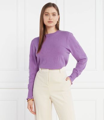 Pinko - Sweter damski casualowy ze sklepu: Gomez Fashion Store w kategorii: Swetry damskie - zdjęcie 874714-BD9-10338_PI234W000061A14