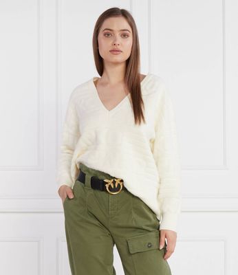 Sweter damski Pinko ze sklepu: Gomez Fashion Store w kategorii: Swetry damskie - zdjęcie 874714-BD9-10338_PI234W000066314