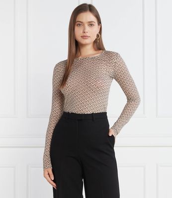 Pinko - Bluzka damska jesienna ze sklepu: Gomez Fashion Store w kategorii: Bluzki damskie - zdjęcie 874714-BD9-10338_PI234W000095955