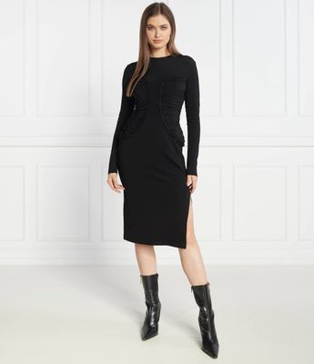 Sukienka jesienna dopasowana Pinko ze sklepu: Gomez Fashion Store w kategorii: Sukienki - zdjęcie 874714-BD9-10338_PI235W000034099