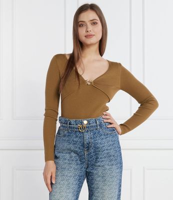 Sweter damski casual Pinko ze sklepu: Gomez Fashion Store w kategorii: Swetry damskie - zdjęcie 874714-BD9-10338_PI235W000066A47