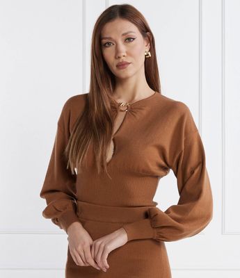 Sweter damski na zimę Pinko ze sklepu: Gomez Fashion Store w kategorii: Swetry damskie - zdjęcie 874714-BD9-10338_PI235W000067A47