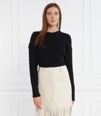 Sweter damski casual Pinko ze sklepu: Gomez Fashion Store w kategorii: Swetry damskie - zdjęcie 874714-BD9-10338_PI235W000084099