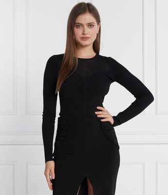 Bluzka damska casual Pinko ze sklepu: Gomez Fashion Store w kategorii: Bluzki damskie - zdjęcie 874714-BD9-10338_PI235W000091099