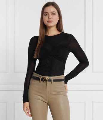 Pinko - Bluzka damska jesienna ze sklepu: Gomez Fashion Store w kategorii: Bluzki damskie - zdjęcie 874714-BD9-10338_PI235W000138099