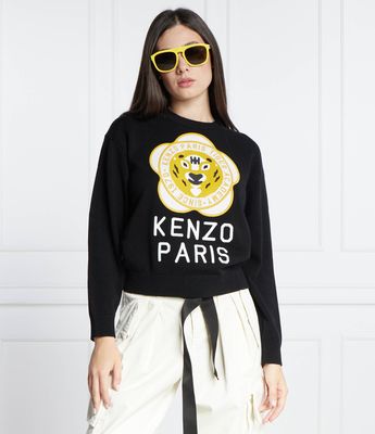 Sweter damski casual zimowy Kenzo ze sklepu: Gomez Fashion Store w kategorii: Swetry damskie - zdjęcie 874714-BD9-10338_KE235W000010A18