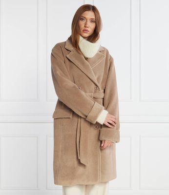 Płaszcz damski casual SILVIAN HEACH ze sklepu: Gomez Fashion Store w kategorii: Płaszcze damskie - zdjęcie 874714-BD9-10338_SH235W000016171