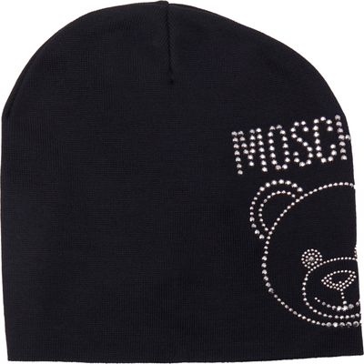 Czapka zimowa damska Moschino ze sklepu: Gomez Fashion Store w kategorii: Czapki zimowe damskie - zdjęcie 874714-BD9-10338_MO235W000013116