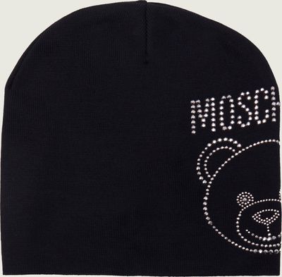 Czapka zimowa damska Moschino ze sklepu: Gomez Fashion Store w kategorii: Czapki zimowe damskie - zdjęcie 874714-BD9-10338_MO235W000013116