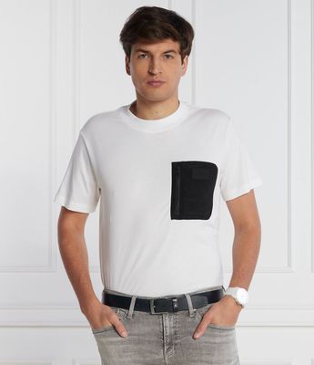 T-shirt męski casualowy Calvin Klein Jeans ze sklepu: Gomez Fashion Store w kategorii: T-shirty męskie - zdjęcie 874714-BD9-10338_CJ235M000038210